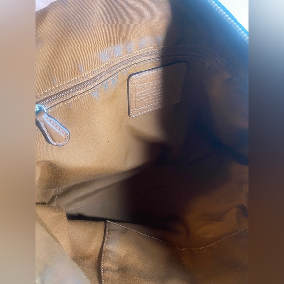 Coach Brown Leather Tote Bag - Picture 10 of 16